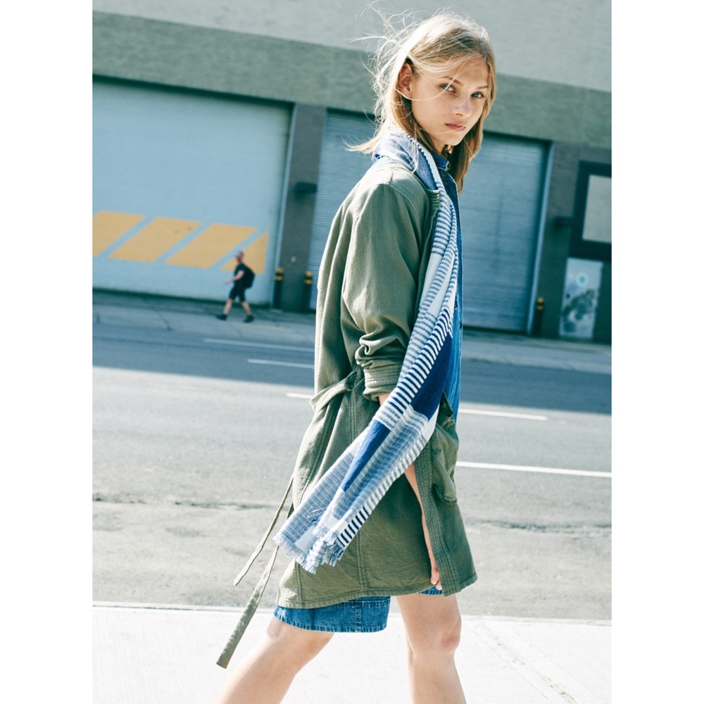 Madewell stick-edge duster (kimono coat)